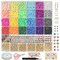 6000+PCS Clay Beads Bracelet Making Kit,24 Color Christmas Flat Preppy Beads for Friendship Jewelry Making,Polymer Heishi Beads with Charms Gifts for Teen Girls Crafts for 8-12